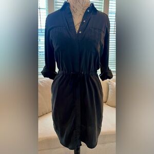 Lou & Grey Drawstring Shirt Dress XS, (fits medium)
